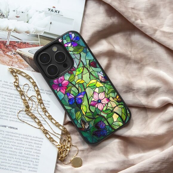 Floral Phone Cover – iPhone 16, 15 Pro, 14, Galaxy S25, S24, S24 Ultra, Pixel 9 - Picture 6 of 9